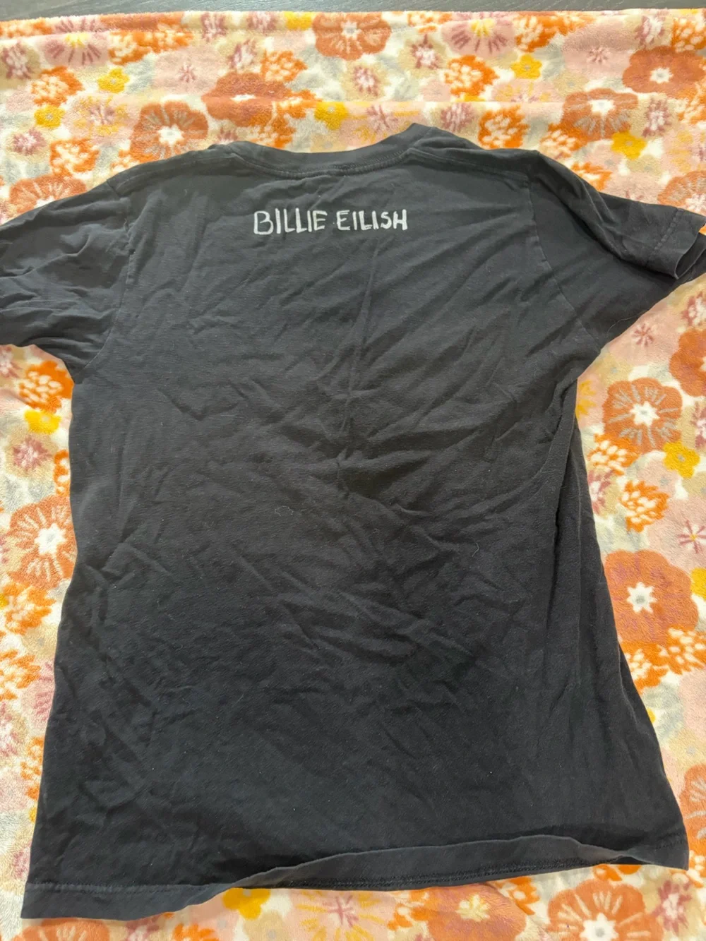 Billie Eilish Graphic Tee with Monochrome Illustration